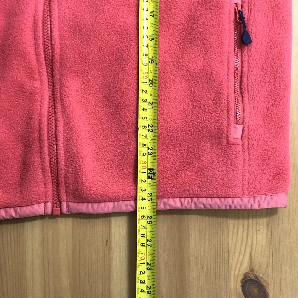 Vineyard Vines Shep Mens Fleece Full Zip Vest Size M Coral Pink Jetty Red